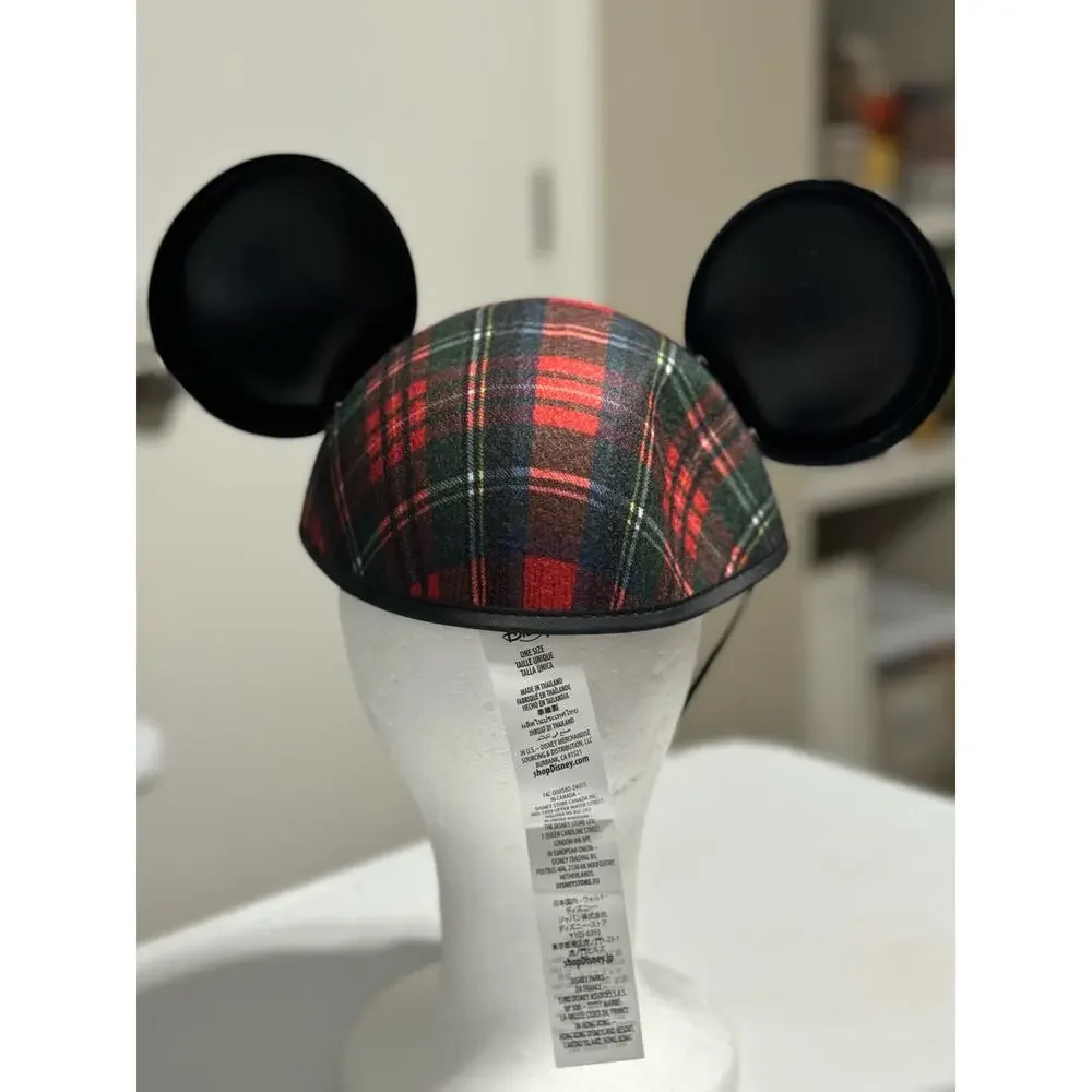 Disney Parks VIP Tour Plaid Mickey Ears